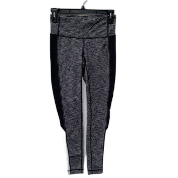 Athleta Size XS Gray Color Block High Rise Leggings - Picture 1 of 5